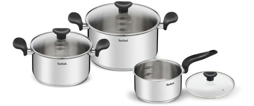 Set Cacerola 16 Cm Olla 20 Cm Y Olla 24 Cm Tefal Primary