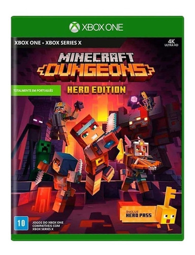 Jogo Minecraft Dungeons Hero Edition Xbox One Mídia Física