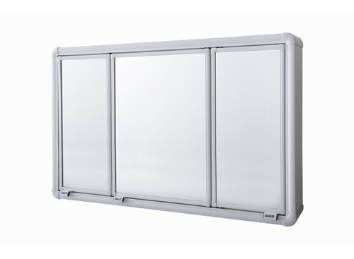 Armario Espelheira 3 Portas Perfil Aluminio Lbp14/s  Astra