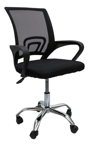 Silla Escritorio Ejecutiva Ergonómica Reclinable Oficina Pc Color Negro Material Del Tapizado Malla