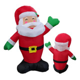 Muñeco Inflable Santa Viejo Pascuero De 90 Cm