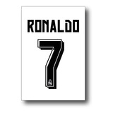Decorativo Dorsal Cristiano Ronaldo Madrid Manchester Juvent