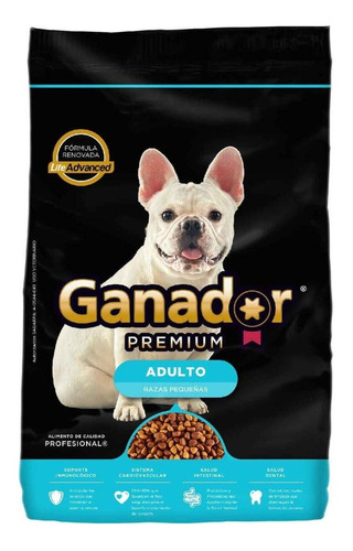 Alimento Ganador Premium Para Perro Adulto De Raza  Pequeña En Bolsa De 4kg