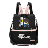 Mochila Periférica Wenhao Wild Dog Anime De Piel Sintética P