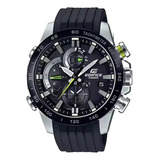 Reloj Casio Edifice Slim Solar Bluetooth Negro Eqb-800br-1a