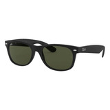 Ray-ban New Wayfarer Classic Rb2132 - Green - Cristal - Clásica - Polished Black - Nailon - Polished Black - Nailon - Extra Large (incluye: Con Lente Polarizada)