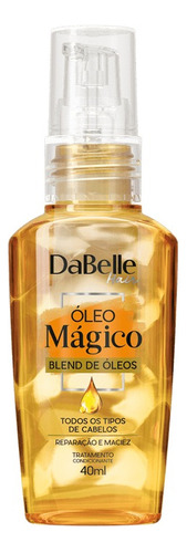 Dabelle Óleo Mágico Blend De Óleos Reparador De Pontas Maciez Hidrata Antifrizz Protetor Térmico 40ml