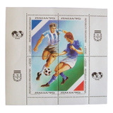 Argentina, Bloque Gj Hb 84 Mund Fútbol Italia 90 Mint L0720