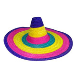 Sombrero Mexicano Paja Media 55 Cm