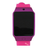 Reloj Touch Led Unisex Mujer Hombre Moda Casual Correa Rosa 2089