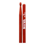 Baquetas Palillos Nova Vic Firth 5b Punta Madera Rojo N5br