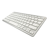 Teclado Bluetooth Inalámbrico Plateado Coreano De 78 Teclas