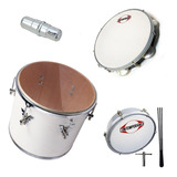 Kit Instrumentos Samba Repique + Pandeiro + Ganzá