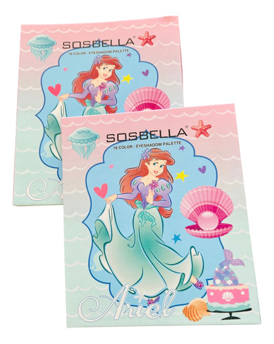 Sombras De Princesas Bella Y Ariel , Maquillaje (1pz)