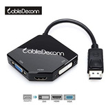 Adaptador Convertidor Displayport A Hdmi Vga Dvi