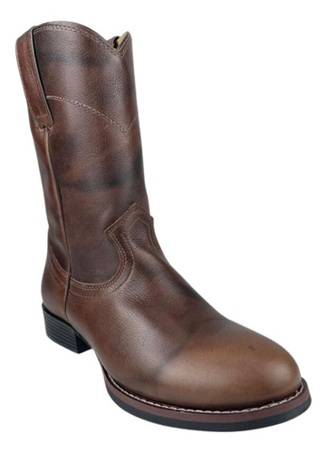 Bota Masculina Garotti Country Haras Couro Vitelo Pinhão