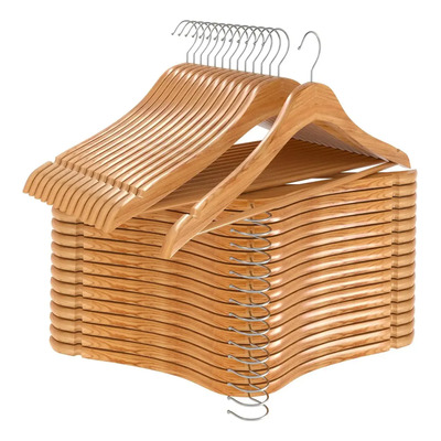 Ganchos De Madera Para Ropa, Caja De 50 Piezas, Barnizados Maple | Meses sin interés
