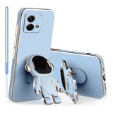 Funda Para Motorola G84 Silicona +astronauta Soporte+correas