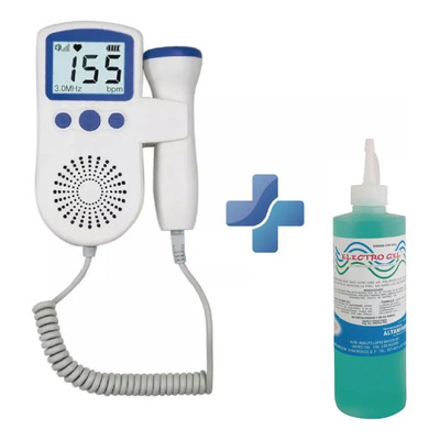 Detector De Frecuencia Cardíaca Fetal Portátil Doppler + Gel | Meses sin interés
