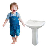 Lavabo Con Pedestal Infantil Pequeño Para Niños Tamaño Chico
