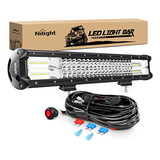 Nilight 20 Pulgadas 288w Triple Row Soble Spot Combo Led Lig