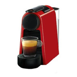Cafetera Nespresso Essenza Mini D30 0.6 L Roja + Aeroccino
