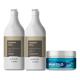 Kit Bioplastia In Sh + Cond 1l +máscara Mirtilo 240g Lowell