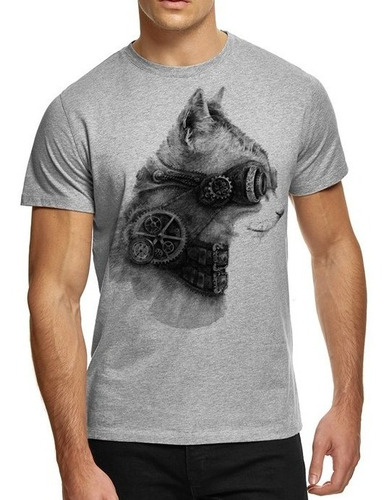 Playera Camiseta Gato Steam Punk Lentes Cat Nuevo Unisex
