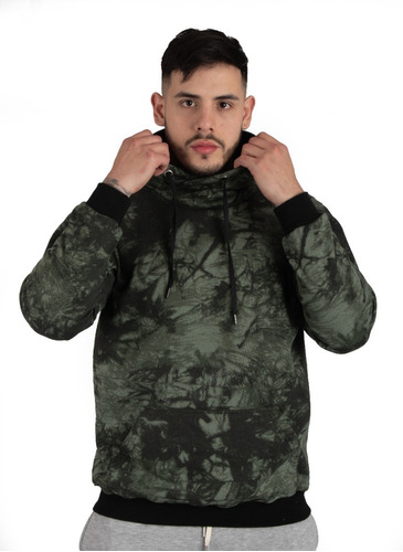 Campera Hoddie Hombre Capucha Entallado Buzo Canguro B03