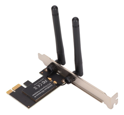 Tarjeta Wifi Para Pc Con Tecnología Pcie 11n, 2 Antenas De G