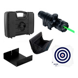 Laser Tático Para Pistola + Kit Alvo + Maleta + Porta Esfera