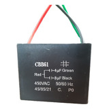 Capacitor 3 Fios Para Ventilador De Teto 4uf + 8uf / 450vac 