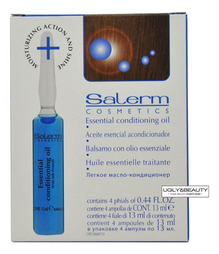 Salerm Ampolla Aceite Esencial Acondicionador 4x13ml