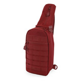 Highland Tactical Bolso Bandolera Táctico, Color Borgoña