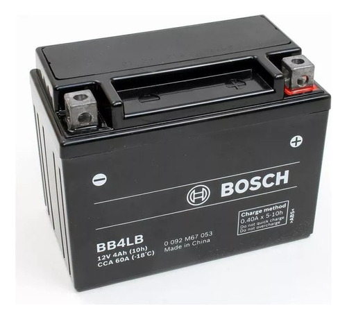 Bateria Moto Bosch 12v4ah 60cca Bb4lb = Yb4lb Zanella 110