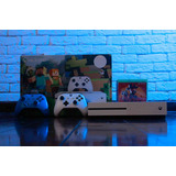 Caixa Surpresa + Xbox One S 500gb Branco Minecraft Edition - 02 Controles + 06 Jogos