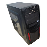 Gabinete Gamer Eagle Warrior Cg-05r0 Rojo, Atx/micro-atx Usb