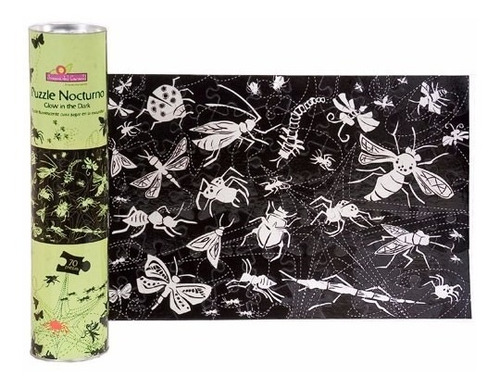 Puzzle Nocturno Fluorescente 70 Piezas Bichos Insectos Jc