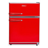 Heladera Minibar Neba A128 Roja Con Freezer 124l 220v Color Rojo