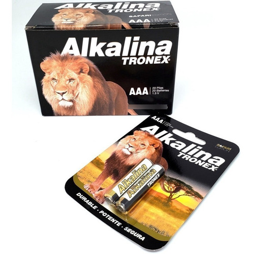 Tira Caja 10 Baterias Pilas Tronex Aaa Alkalina 1.5v Larga V