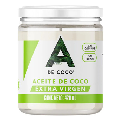 Aceite De Coco Virgen 420ml A De Coco | MercadoLibre