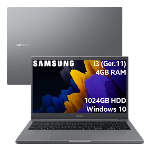 Notebook Samsung Book E30 I3 Gen.11 4gb Ram 1 Tb Hd Cinza