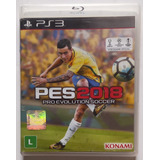 Jogo Pes 2018 Original Ps3 Midia Fisica Cd.