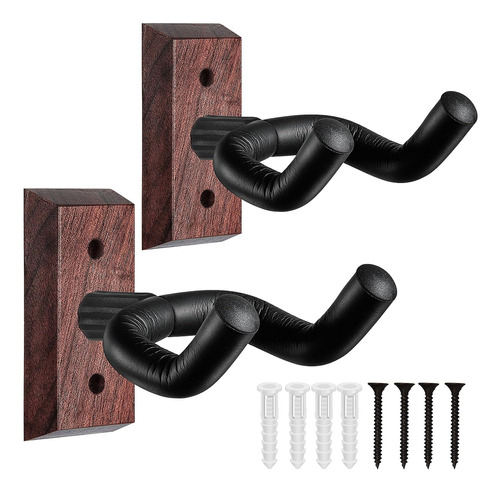 Colgador De Pared Para Guitarra, Paquete De 2 Perchas De Mad