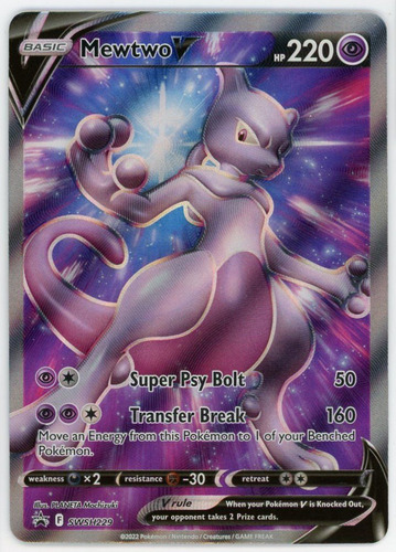 Cartas Pokemon Mewtwo V Full Art