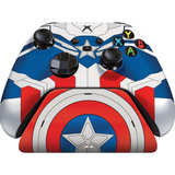 Controle Xbox Razer Edition Captain America + Base + Bateria