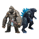 Boneco Godzilla + King Kong Machado + Brinde - Lançamento