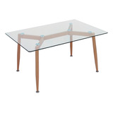 Mesa Ratona Eames Patas Metalicas Madera Haya Cuo