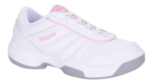 Zapatillas Cuero Topper Mujer Tenis Blancas Tiempo Libre