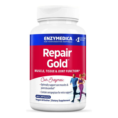 Enzymedica Repair Gold Musculos Articulaciones 60 Cáps Sin Sabor | Envío gratis